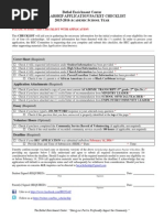 Bethel Enrichment Center Scholarship Application Packet Checklist 2015-2016 A S Y