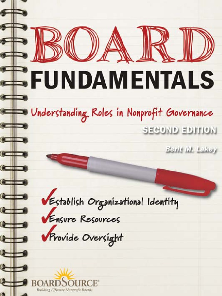 Board Fundamentals Understanding Roles in Nonprofit Governance ...