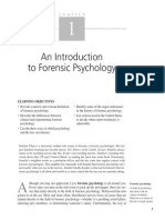 An Introduction To Forensic Psychology: Learning Objectives