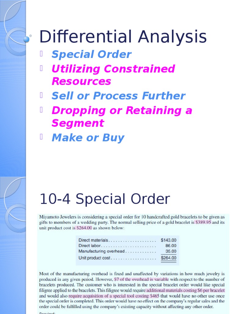 Key Concepts in Differential Analysis | PDF