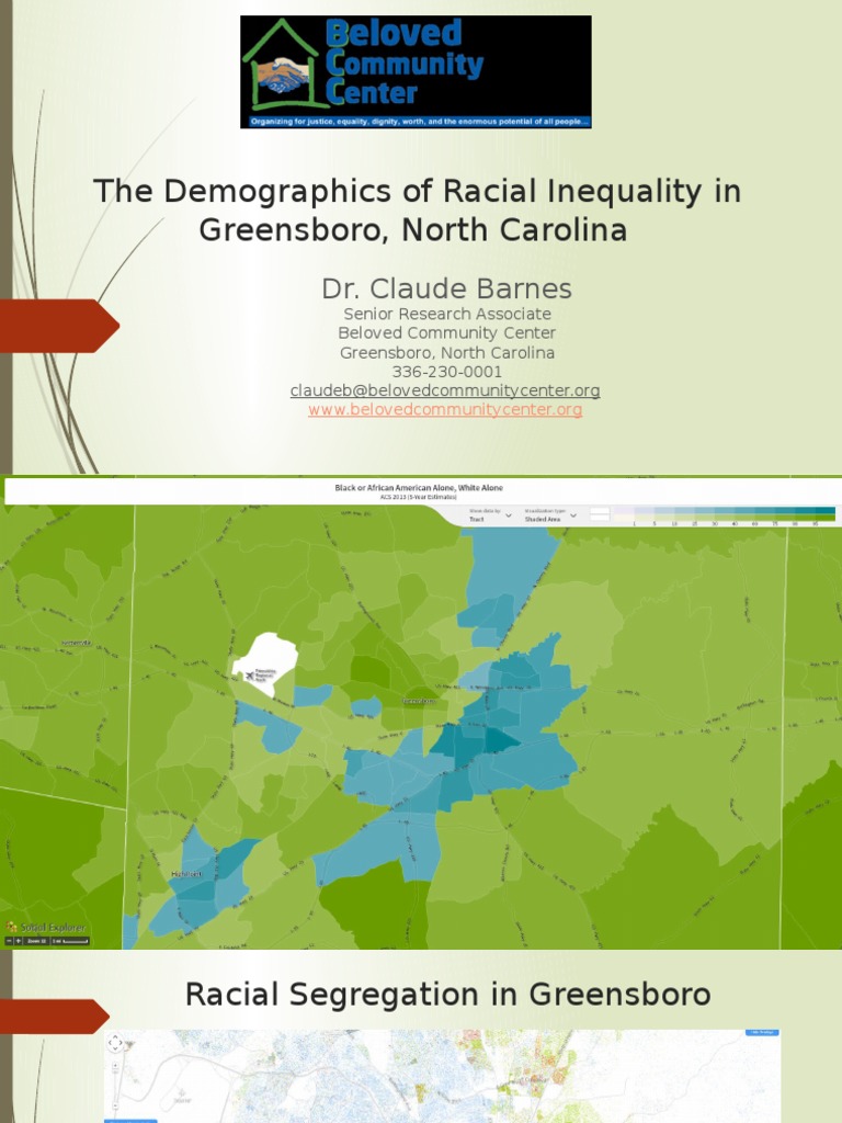 Graphic Display of Demographics of Greensboro PDF Greensboro