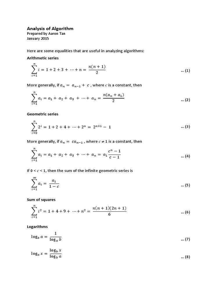 Algorithm Analysis Techniques Explained | PDF | Teaching Methods ...