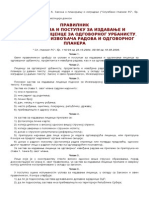 Pravilnik o Izdavanju I Oduzimanju Licence PDF