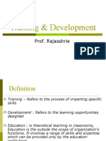 Training &amp Development