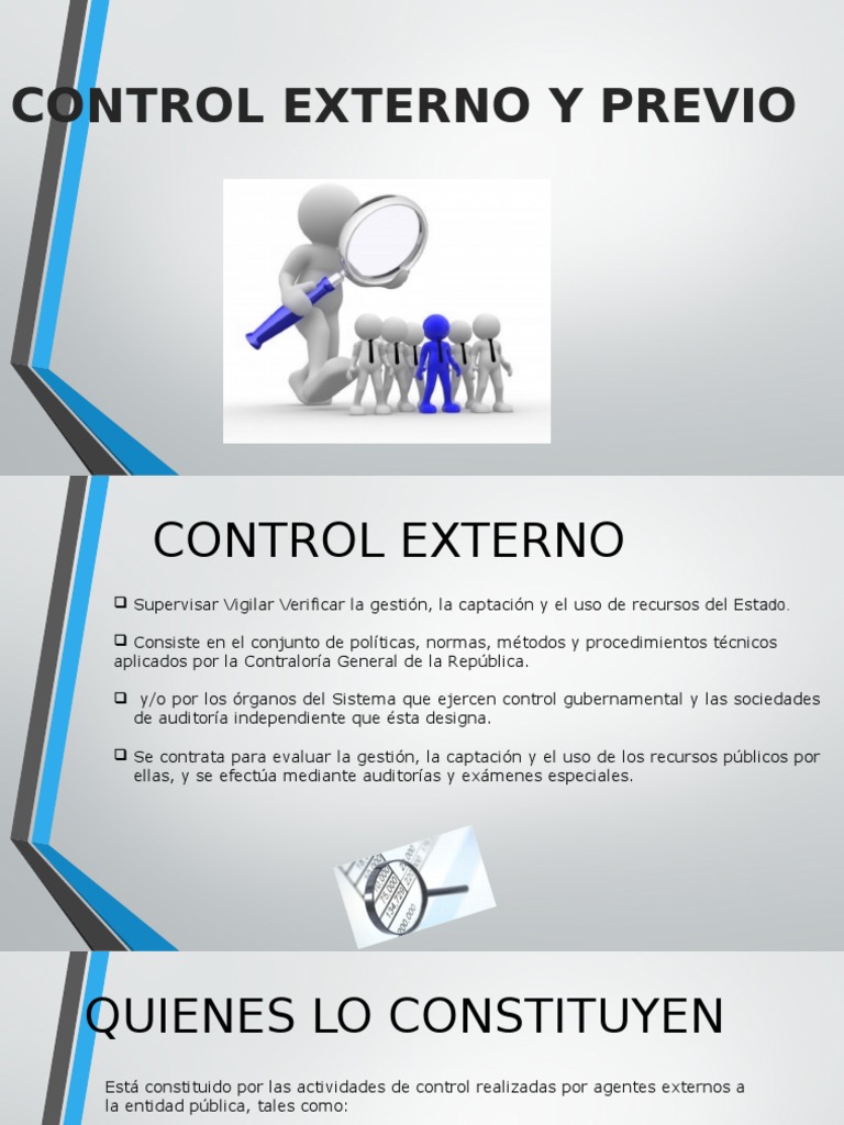 Control Externo y Previo | PDF | Instituciones sociales | Ciencias sociales