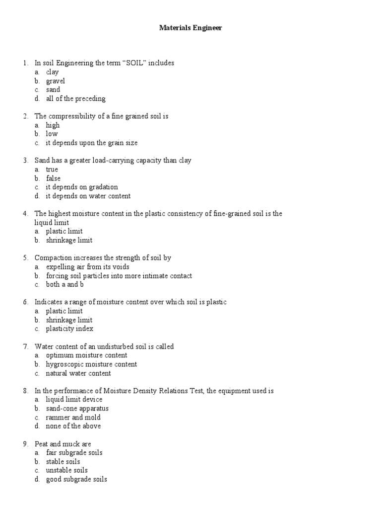 Materials Engineer REVIEWER PDF Asphalt Road Surface