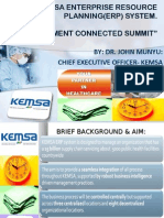 KEMSA Enterprise Resource Planning (ERP) : Presentation at Connected Gov Summit 2010