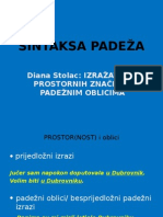 SINTAKSA PADEŽA - Prezentacija