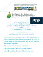 Discours Femmes Et Climat PDF