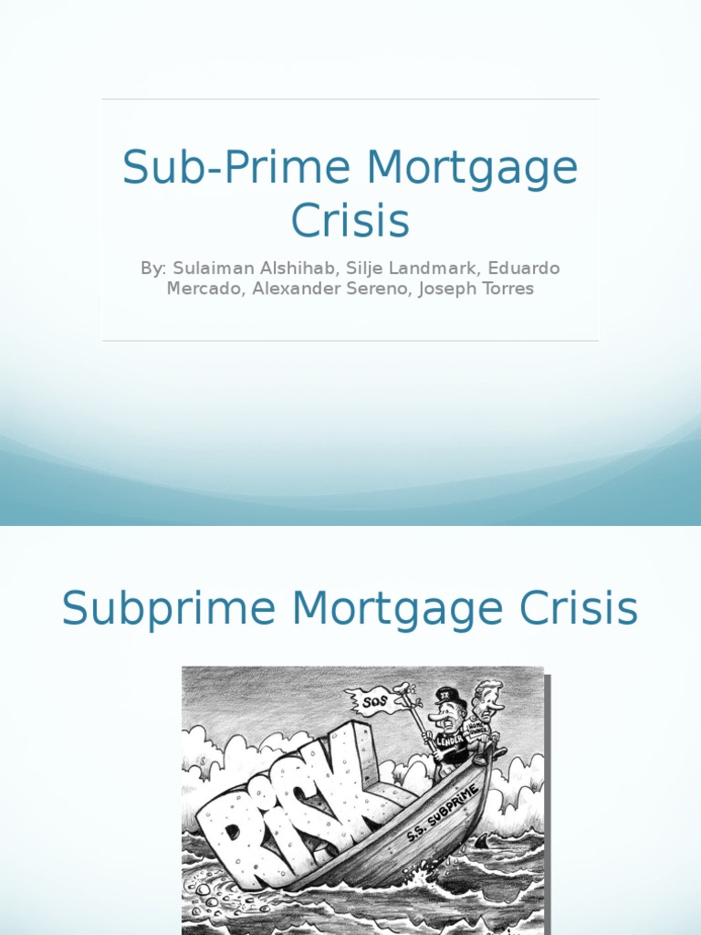 Subprime Mortgage Crisis Explained PDF