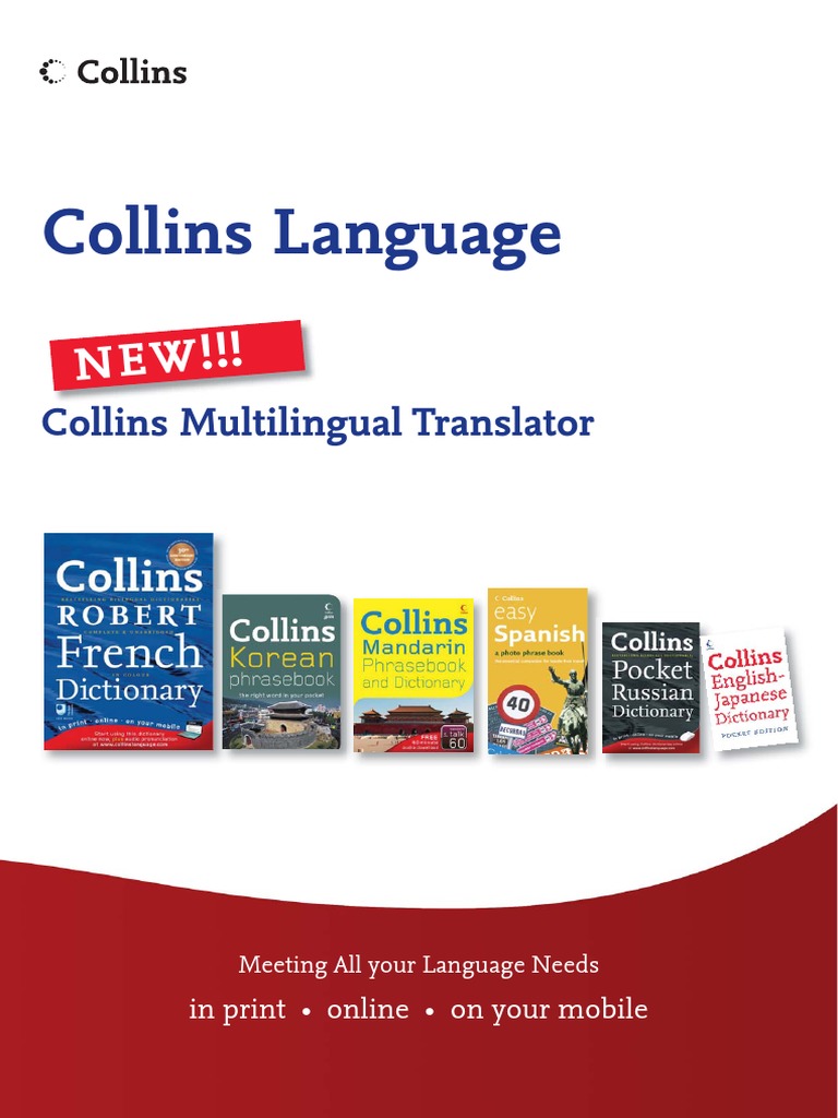 Collins Language Multilingual Translator PDF Multilingualism Phrase Book