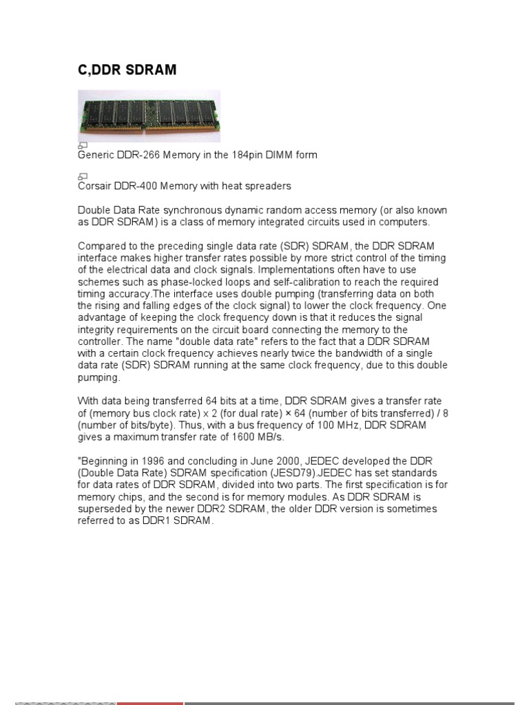 DDR Dimm | PDF