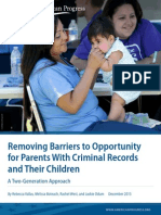 Removing Barriers to Opportunity for Parents With Criminal Records and Their Children