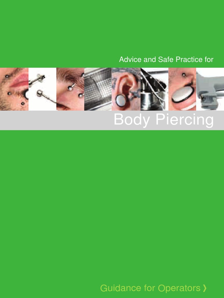 Body Piercing | PDF | Sterilization (Microbiology) | Disinfectant