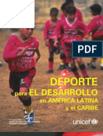 Deporte para El Desarrollo en America Latina y El Caribe UNICEF