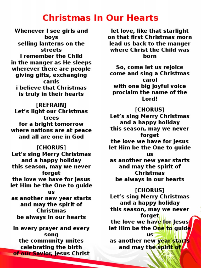 Christmas Lyrics | PDF | Santa Claus's Reindeer | Rudolph The Red Nosed Reindeer for Free Printable Christmas Music Lyrics