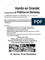 December 10th Flyer in Spanish