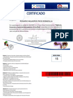 certificado ébola