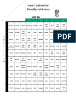 Arsenal MNF Squares