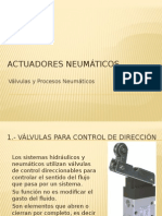 Sistemas de Actuacion Neumatica Valvulas