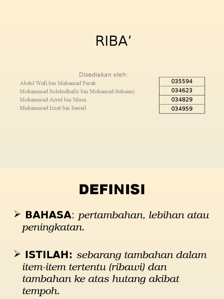 Riba | PDF