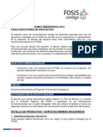 Anexo N°2 Comunicaciones Emergencia 2015 para Ejecutores de Proyectos