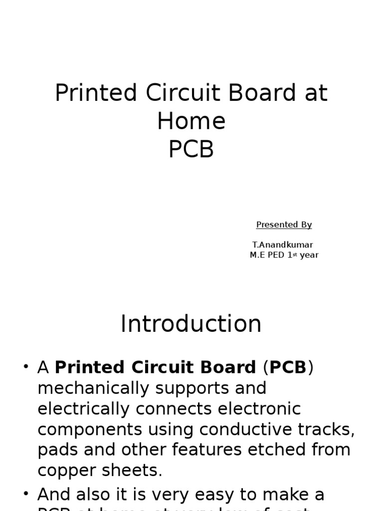 DIY PCB Manufacturing Guide | PDF | Printed Circuit Board | Electronics