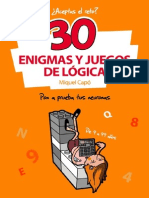 30 Enigmas y Juegos de Logica - Miquel Capo