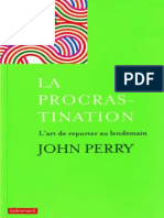 La Procrastination - L'Art de Reporter Au Lendemain - Editions Autrement