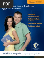 Download Informator 2010 - Studia II stopnia - Wysza Szkoa Bankowa we Wrocawiu by grupawsb SN29274635 doc pdf
