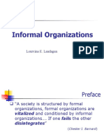 Informal Organizations: Lourvina E. Landagan