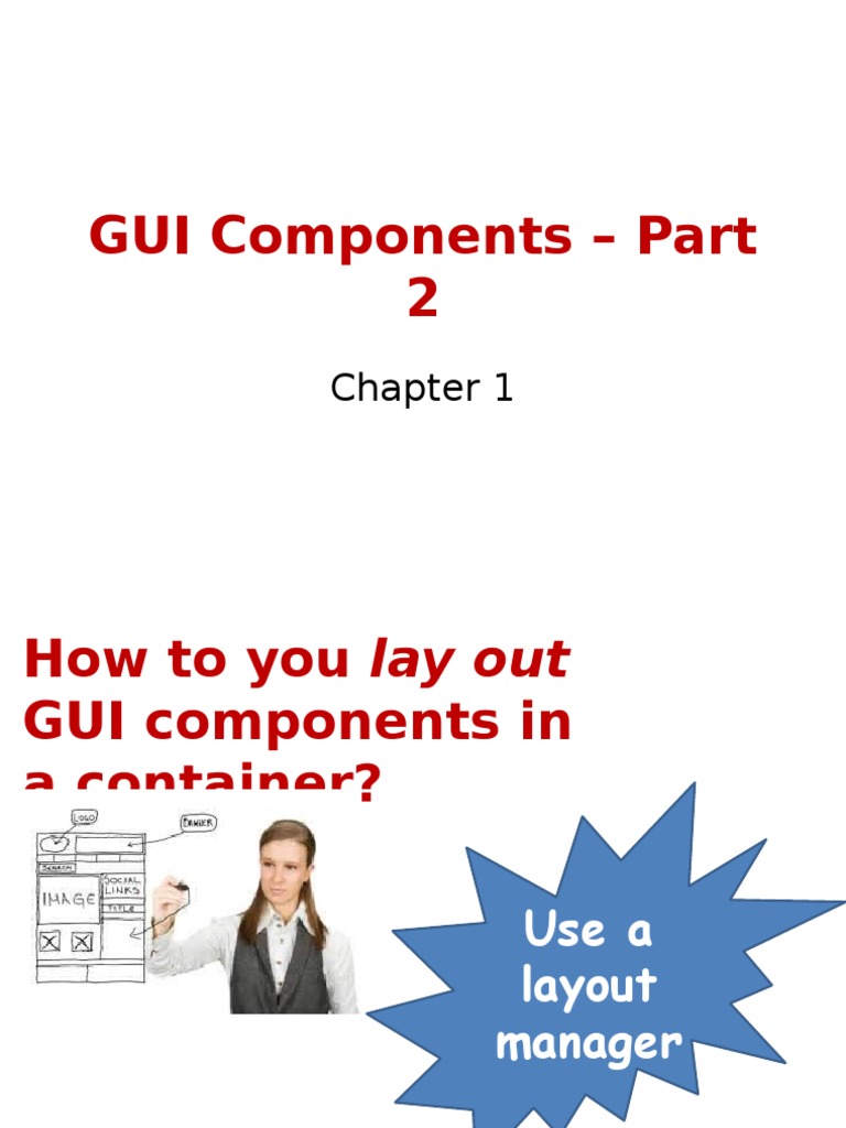 Java GUI Layout Managers Overview | PDF | System Software | Computing ...