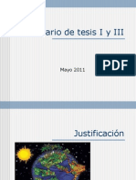 Seminario de Tesis I y III