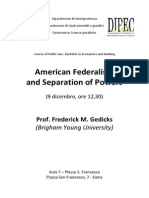 American Federalism and Separation of Powers