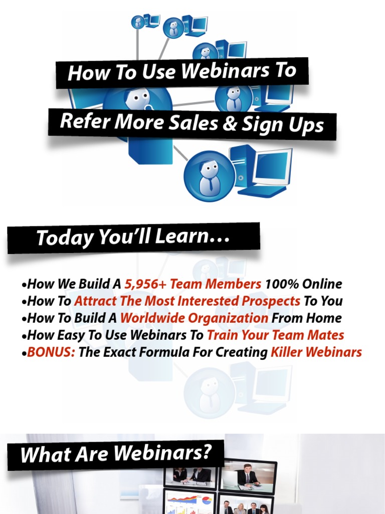 Boost Sales With Effective Webinars Pdf Career Growth
