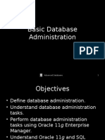 Basic Oracle Database Administration