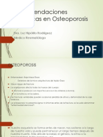 Recomendaciones dietéticas para prevenir la osteoporosis