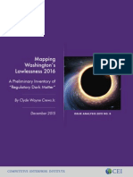 Mapping Washington's Lawlessness: A Preliminary Inventory of "Regulatory Dark Matter," Competitive Enterprise Institute. 2016. 