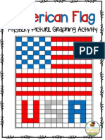American Flag Us A Mystery Picture Graphing Activity