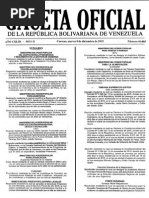 Gaceta Oficial Número 40.805 | PDF