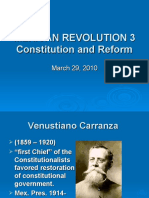 Mexican Revolution 3 Constitution Reform