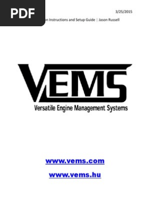 Vems Manual Ignition System Fuel Injection