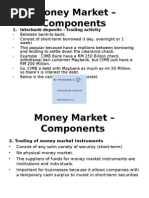 Money Market – Components in Islamic  Finance