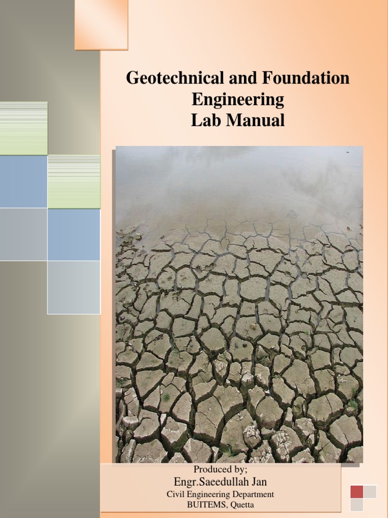 Geotechnical Laboratory ManualII PDF Geotechnical Engineering Soil Mechanics