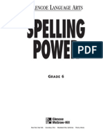 6th Grade Spelling Power Workbook