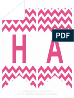 Free Printable Chevron Pennant Banner Hot Pink