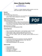 Darnie Keddy CV