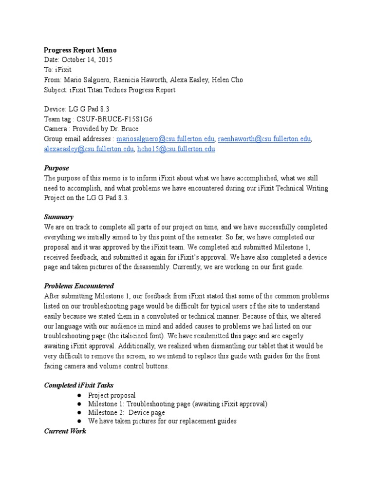 iFixit LG G Pad 8.3 Progress Report | PDF | Digital Technology | Computing