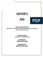 Sister's Aid Project Report Apr'15 to Sep'15