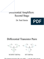 Second Stage Differential Amplifiers Analysis